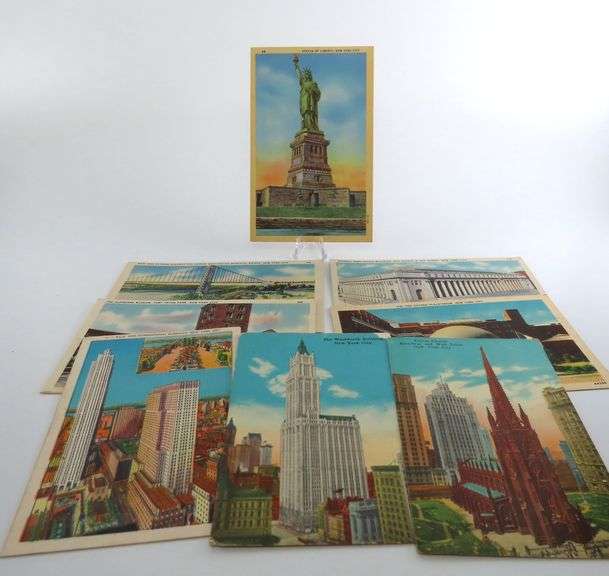 Collection of Vintage Linen Postcards GC5 Auctions