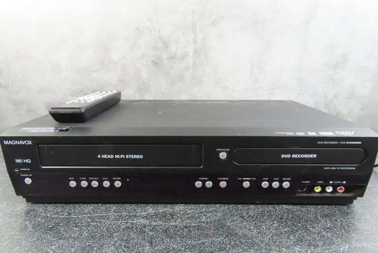 Magnavox 4 Head VCR with DVD Recorder Model ZV450MW8A with Remote GC5
