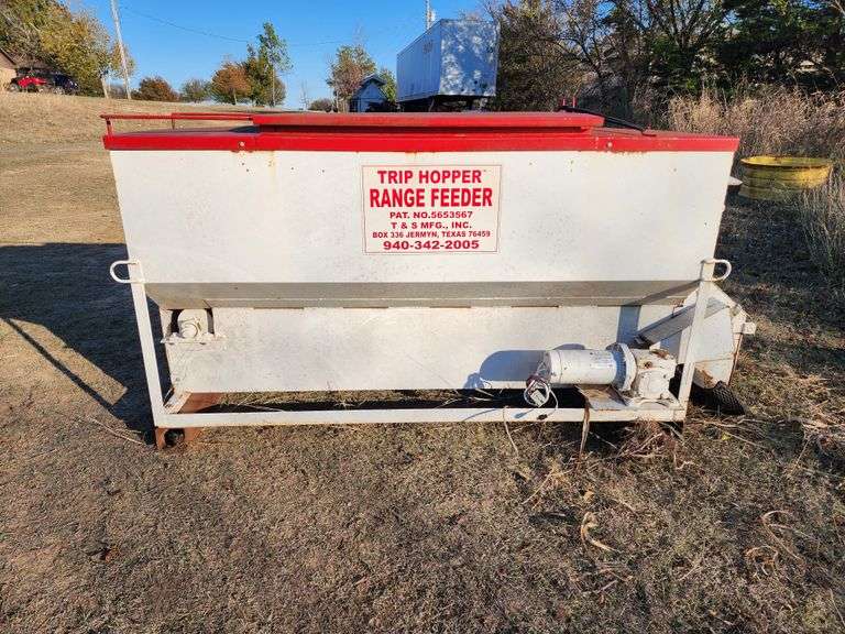 Trip Hopper Range Feeder Great Plains Auction