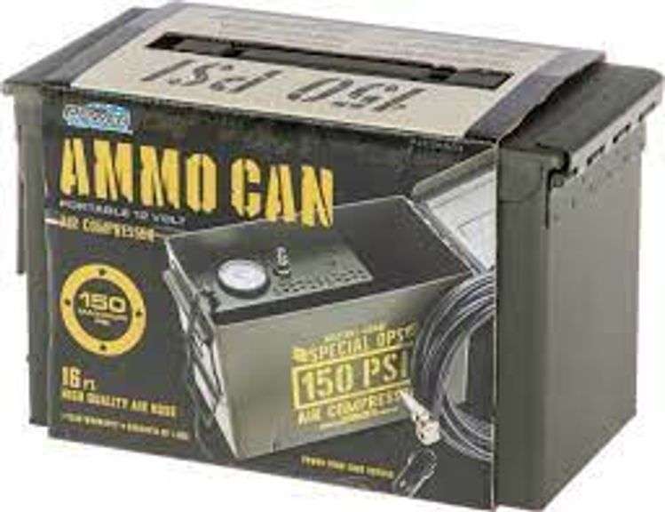 Ammo Can 12V air compressor Gregg Auctions