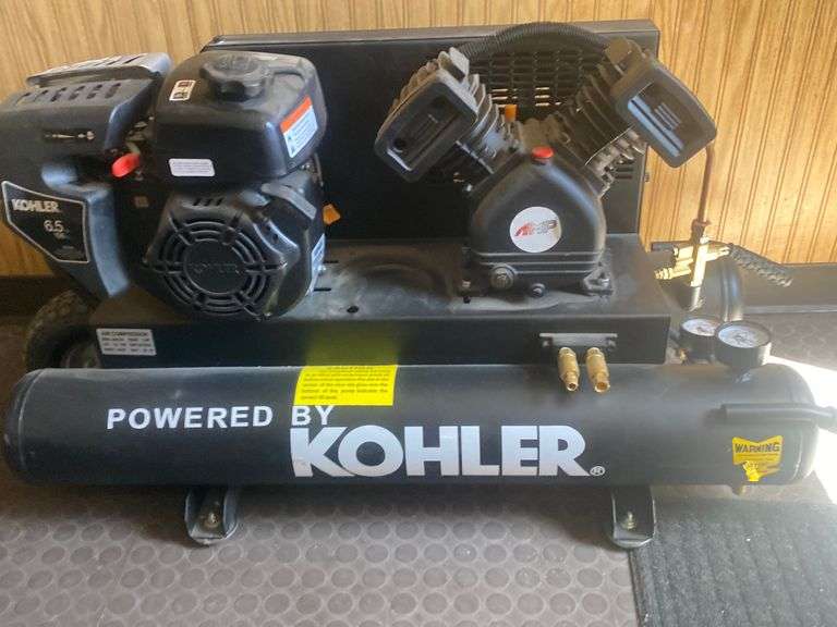 Amp Kohler gas powered air compressor Gregg Auctions