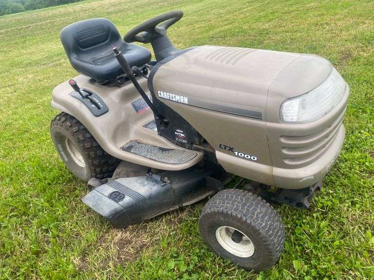 Craftsman LTX 1000 lawnmower Gregg Auctions