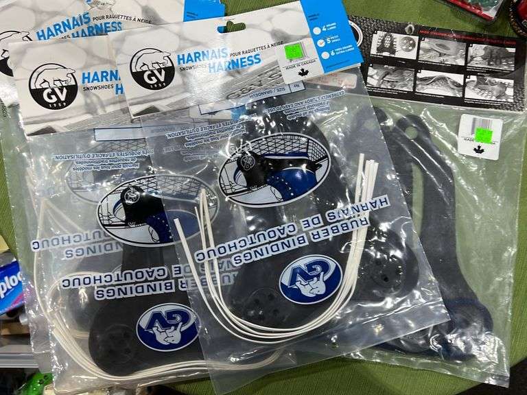 GV Rubber Snowshoe Bindings (NEW ) Gregg Auctions