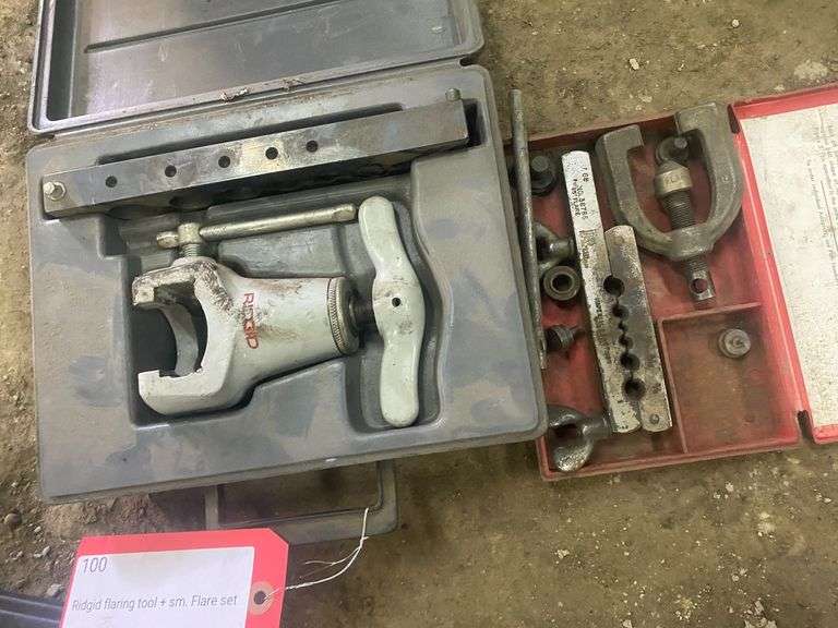 Ridgid flaring tool + sm. Flare set Gregg Auctions