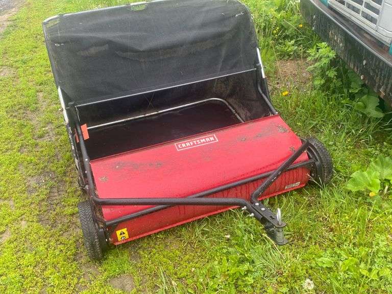 Craftsman lawn sweeper Gregg Auctions