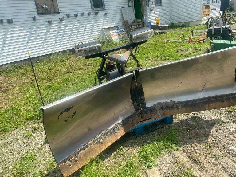 Fisher, stainless V plow Gregg Auctions