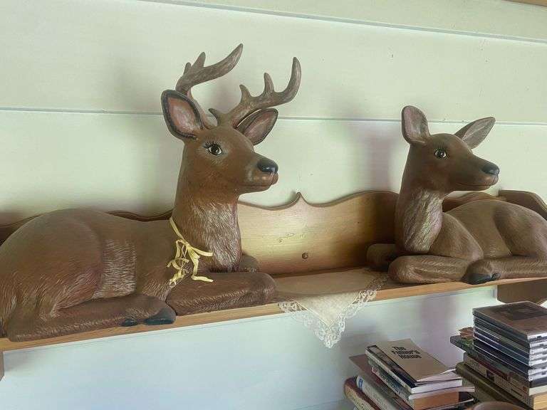 Ceramic deer Gregg Auctions