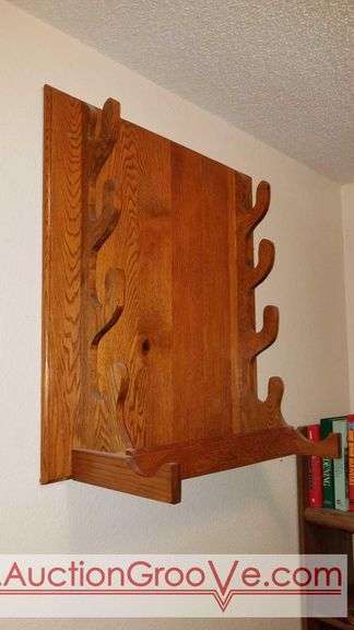 Wall Mounted Gun Rack Display Shelf 33 x 29 x 13, wall mount gun ...