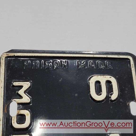 1958 Montana Prison Made License Plate. J 6087922437