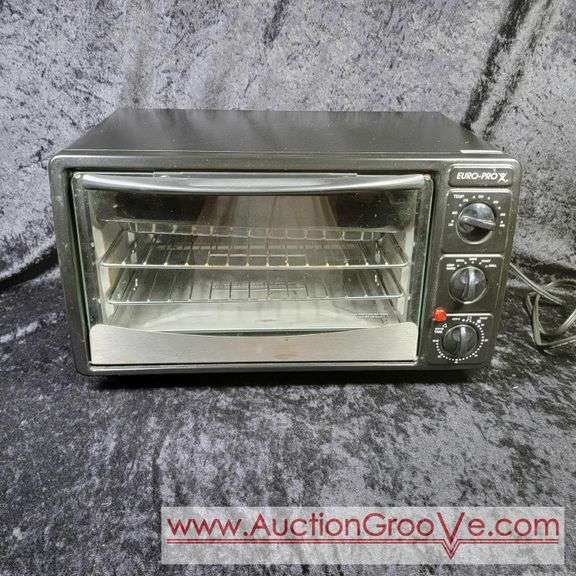 Euro Pro Toaster Oven. Bake, broil, toast, grill. Inside dimension 12