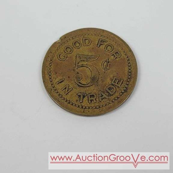 Vintage WITTENBERG'S bar of La Crosse. œGood for 5 cents in trade