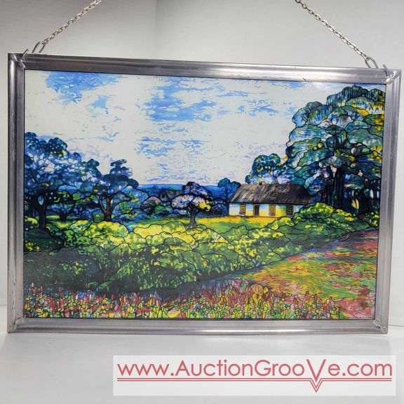 Glassmasters Vintage Sun Catcher. Made in USA. 14 X 10. E3