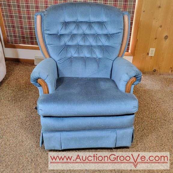 Best Chairs Inc Blue Recliner Chair. Clean and Comfortable with little to no signs of wear