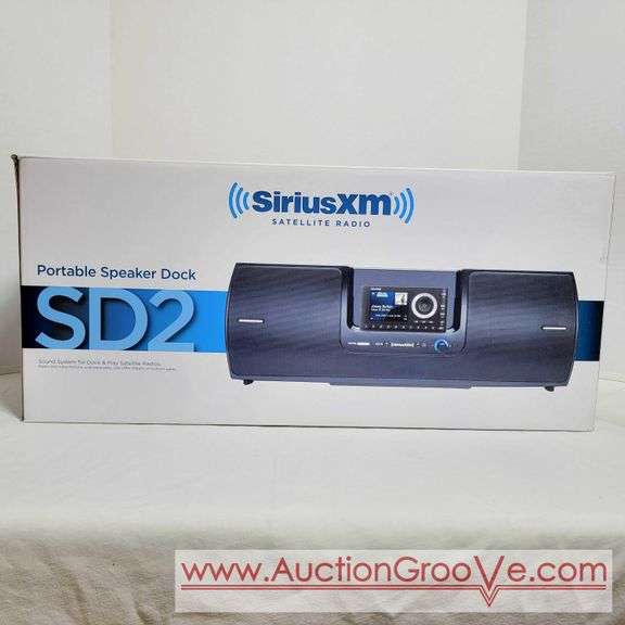 Sirius XM Sattelite Radio SD2. Portable Speaker Dock. With radio