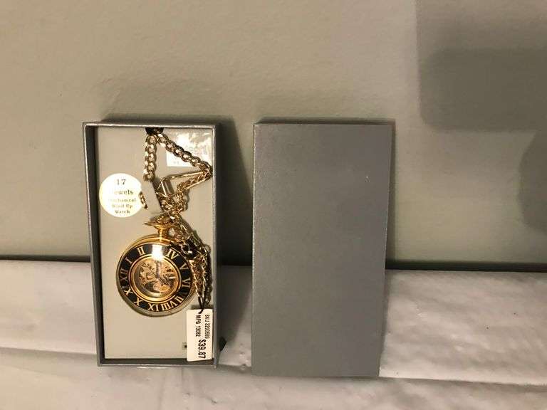 17 Jewels Majesti Mechanical Wind Up Pocket Watch Haney Auction Company