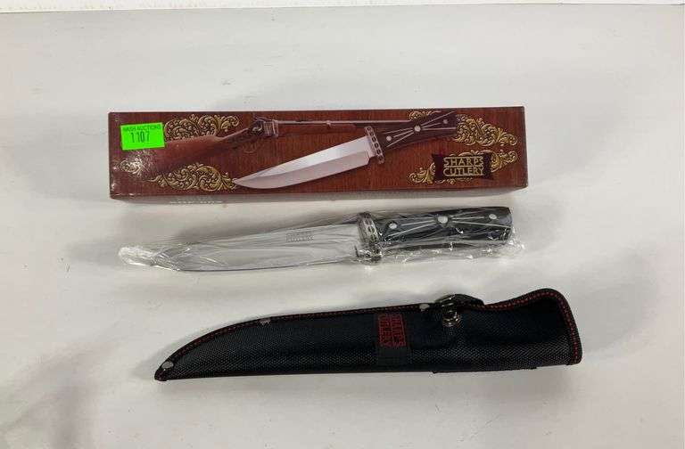 Sharps cutlery knife with sheath Hash Auctions