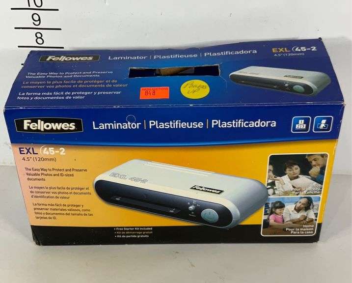 Fellowes Laminator EXL 452 powers on Hash Auctions