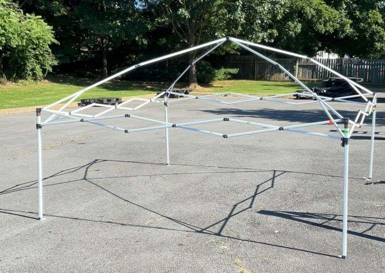 Pop Up Canopy Frame only, 10x10ft.high dome center type Hash Auctions