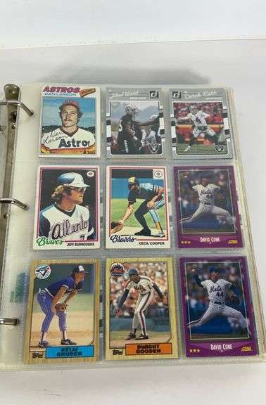Binder of Sports cards mostly baseball. Don Mattingly,inserts, Albert Pujols ,Barry Bonds and more