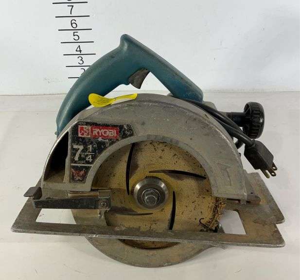 Ryobi 7 1/4” circular saw. Powers on but note the switch is stuck in
