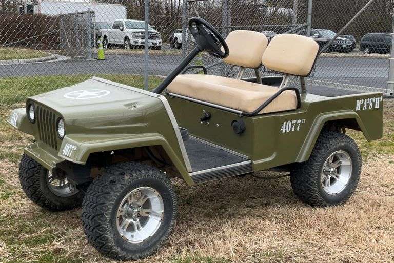 Club Car Golf Cart, 1996, Mash 4077th Jeep Cart body, Please click on