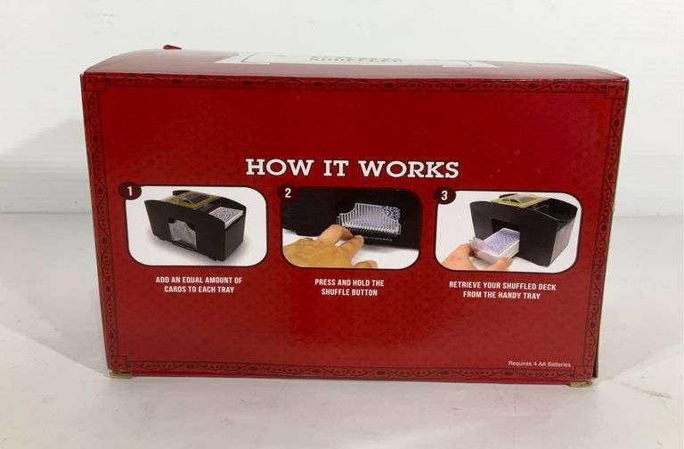 Brybelly automatic 4 deck card shuffler Hash Auctions