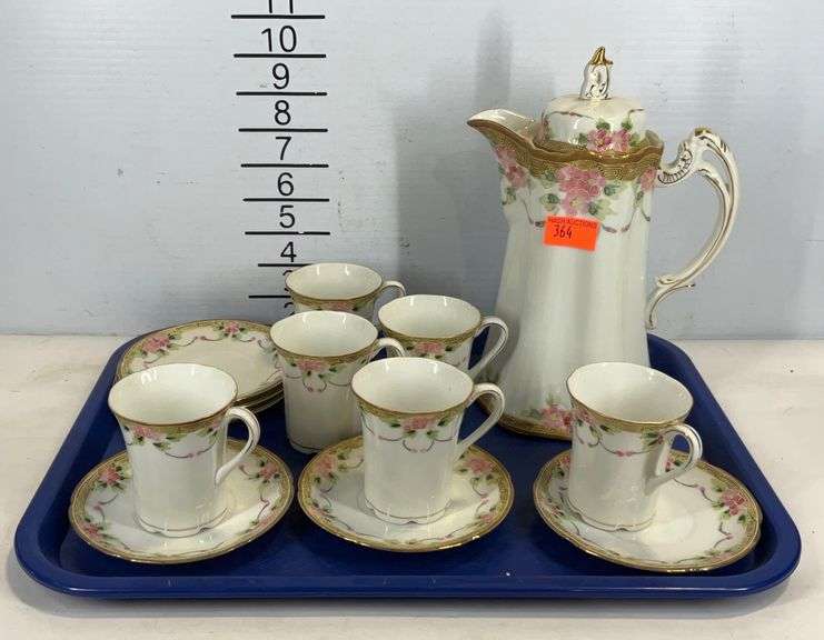 Nippon hand painted Tea service set for 6 Hash Auctions