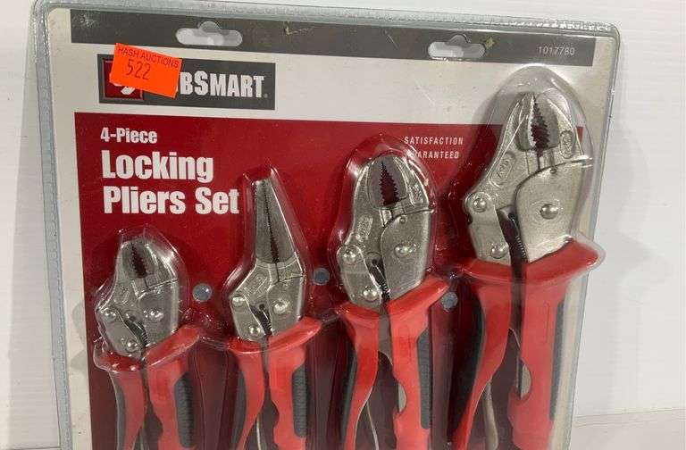 JobSmart 4pc locking pliers set Hash Auctions