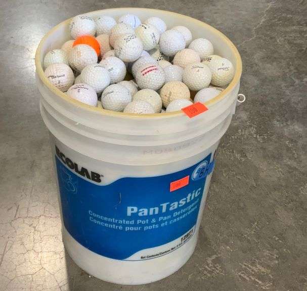 Golf Balls 5gallon bucket full collection of used balls, sellercode BH