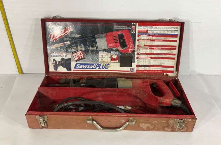 Heavy Duty Milwaukee Sawzall Plus, works Hash Auctions