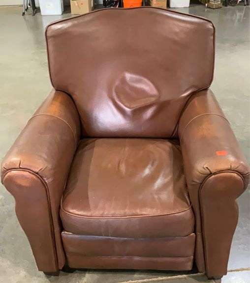 Leather recliner, seller code V3 Hash Auctions