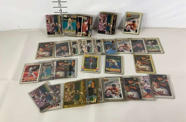 Cal Ripken Jr baseball cards lot all in Top Loaders Hash Auctions