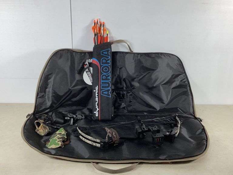 Youth Compound Bow w/ Tarantula Softshell Case, Aurora Quiver w/ 11