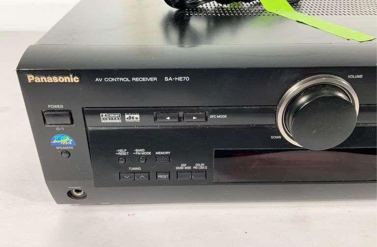 Panasonic AV Control Receiver, SAHE70, powers up Hash Auctions