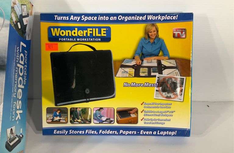 Portable lap desk new in box and Wonderfile portable workstation new in