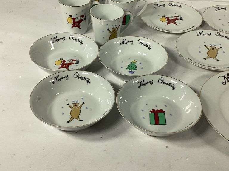 Merry Brite Christmas Dishes 