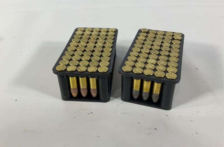Two boxes of Aguila .22 Super Extra 40 grain ammo, copper and lead ...