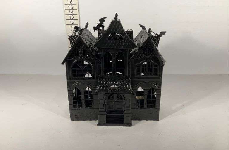 Yankee Candle metal haunted house tea light candle holder Hash Auctions