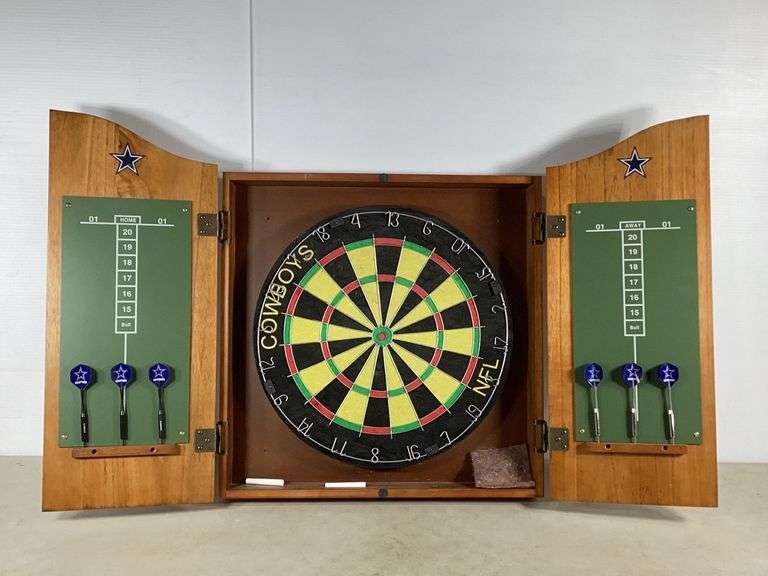 Dallas Cowboys Theme Dart Board Hash Auctions