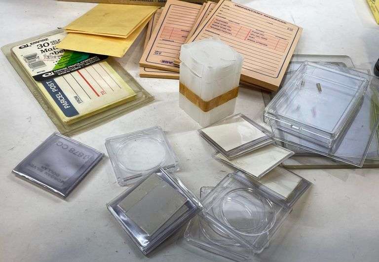 Coin holders, tubes, phone message pad, etc Hash Auctions