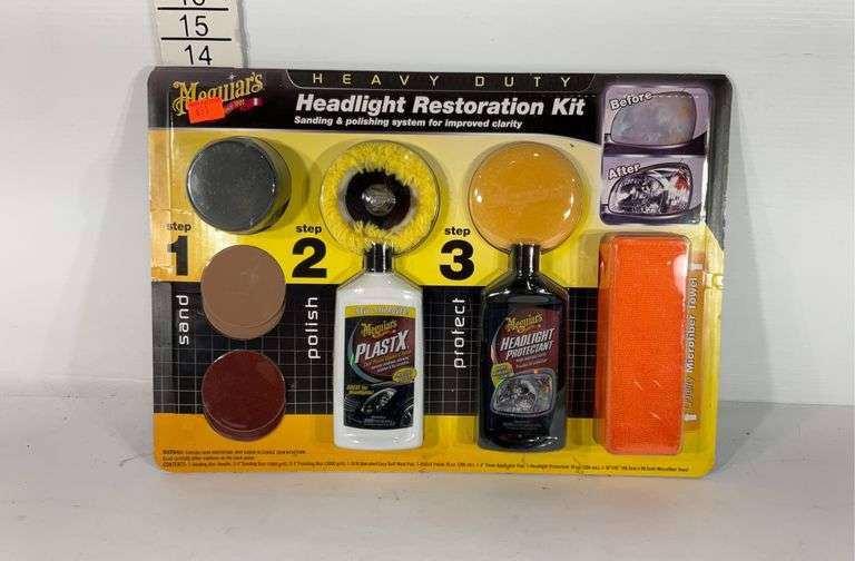 Heavy Duty headlight restoration kit, unopened Hash Auctions