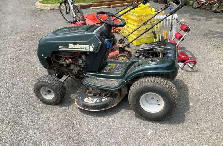 Bolens riding mower from local repair shop and will need work of some