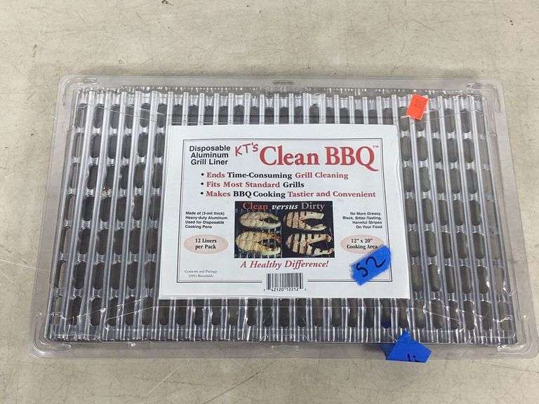 KT’s Clean BBQ Aluminum Grill Liner (sc 52) Hash Auctions