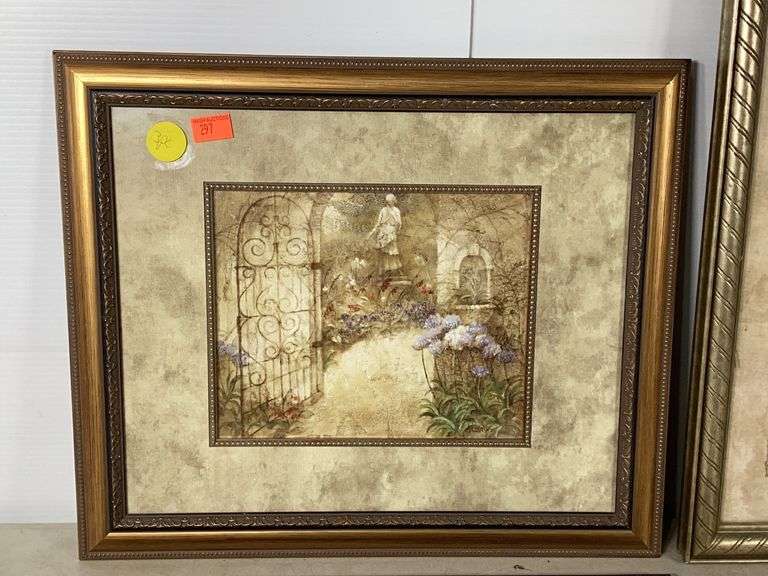 3 Framed Prints, 2 by Albena 20”x17” & 1 by C. Winterle Olson 24”x14