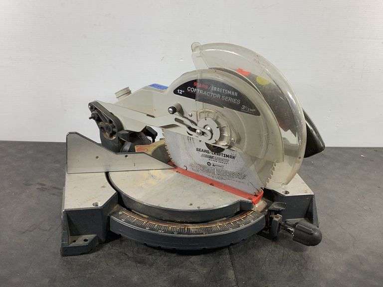 Sears Craftsman 12” Mitre Saw Contractor Series (powers up) (sc A,I
