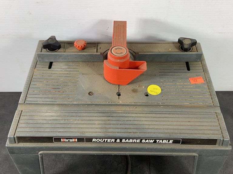 Hirsh Router & Sabre Saw Table (powers up) Hash Auctions