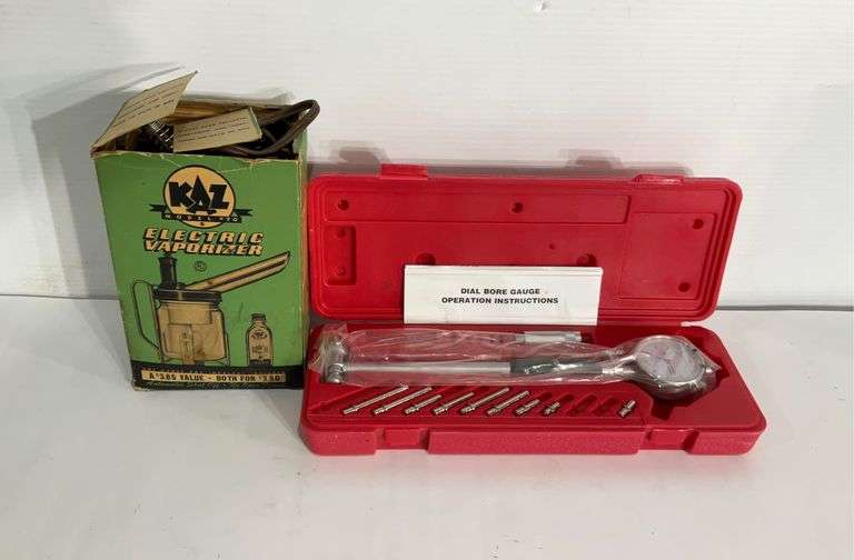 KAZ electric vaporizer and dial bore gauge Hash Auctions