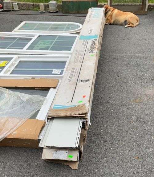 Certainteed house siding 4boxes, Granite Gray color, single 8