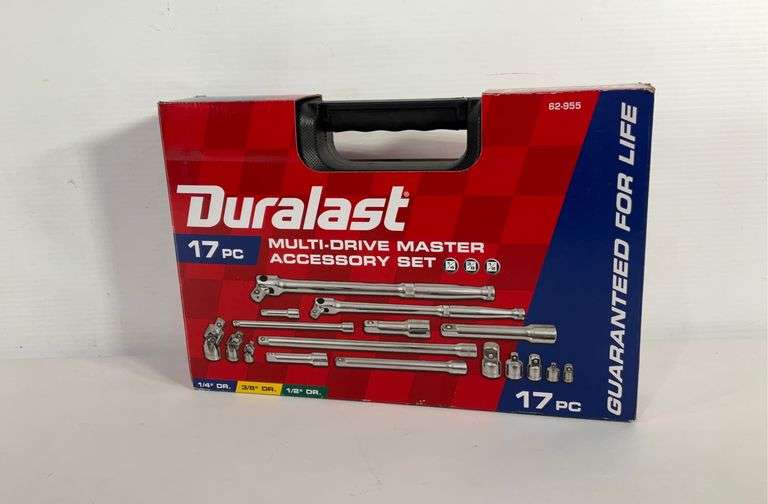 Duralast 17pc multidrive master accessory tool set, complete Hash