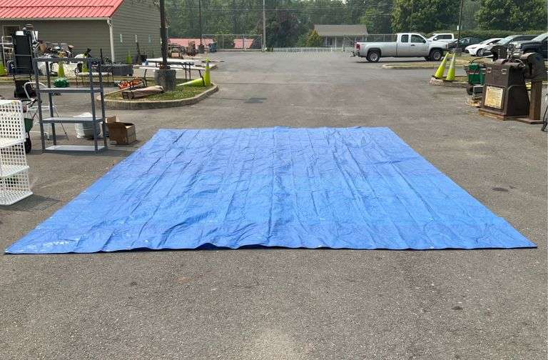 Large tarp, 28ftx19ft Hash Auctions